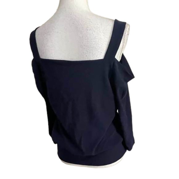 Boston Proper Cold Shoulder Long Sleeves Travel Collection Wide Band Hem… - Picture 3 of 13